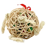 Fun Filled Woven Vine Ball Parrot Foot Toy