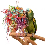 Crinkle and Crunch Chewable Foraging Parrot Toy