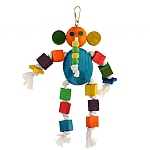 Eric Elephant Wood & Rope Parrot Toy