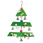 Jingle Bell Christmas Tree Parrot Toy