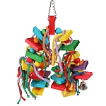Huggle Monster Wood & Rope Parrot Toy