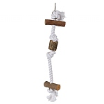 Naturals Wood & Rope Tarzan Parrot Toy