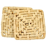 Natural Maize Mat Chewable Toy for Parrots Pack of 2