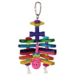 Rainbow Rattler Chewable Small Parrot Toy