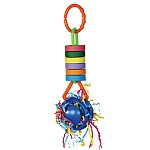 Wacky Waffle Bagel Chew and Forage Parrot Toy