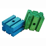 Coloured Square Groovy Blocks - Parrot Toy Parts - Pack of 2