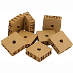 Chunky Corrugated Cardboard - Parrot Toy Parts - Pack of 8