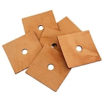 Pack of 6 Jumbo Leather Squares - Parrot Toy Making Parts