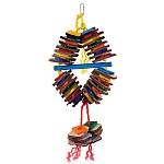 Shredding Coronet Parrot Toy - Medium