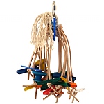 Spiddy - Medium - Multi Textured Parrot Chew Toy