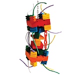 Metropolis Tower Chewable Wood Parrot Toy - Large