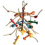Verglas Wood & Rope Parrot Toy