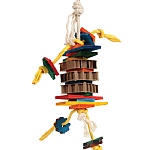 Dynamite Wood & Rope Parrot Toy - Small
