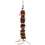 Cookie Stack Wood & Cardboard Parrot Toy - Mini