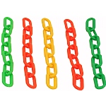 Colourful Plastic Chain Links - Large - Parrot Toy Parts - 5 Pack
