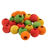 Colourful Wood Beads 3/4