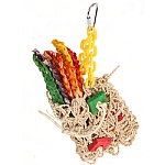 Crunchy Pouch of Straws Parrot Toy - Large