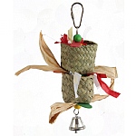 Double Grass Cups Parrot Toy