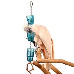 Turn `n` Learn Logs - Foraging Toy for Active Parrots