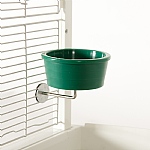 Parrot Feeding Bowl with Stainless Steel Holder Large